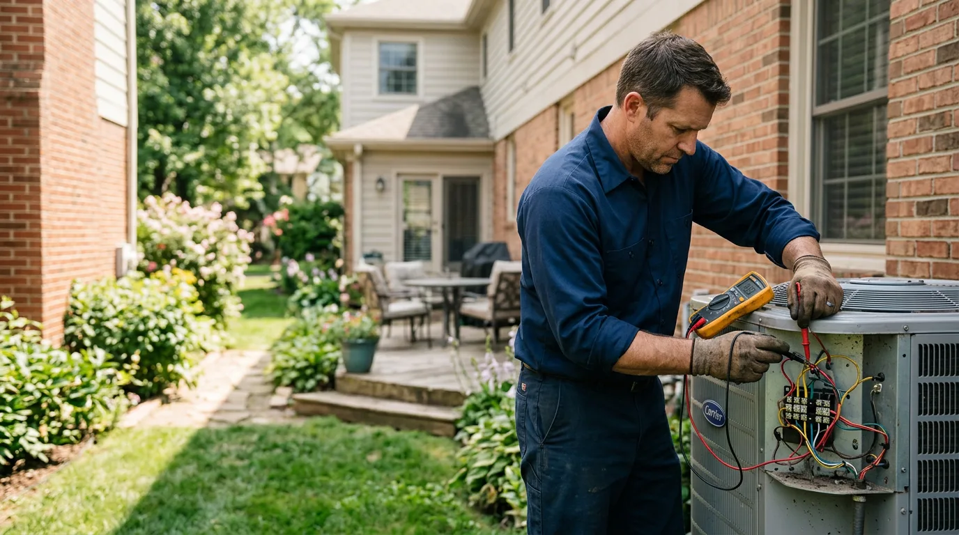 HVAC technician working near Dry Creek, WV